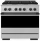 ZLINE Marino 36" Stainless Steel Pro Style Gas Range with Matte Black Accents-0