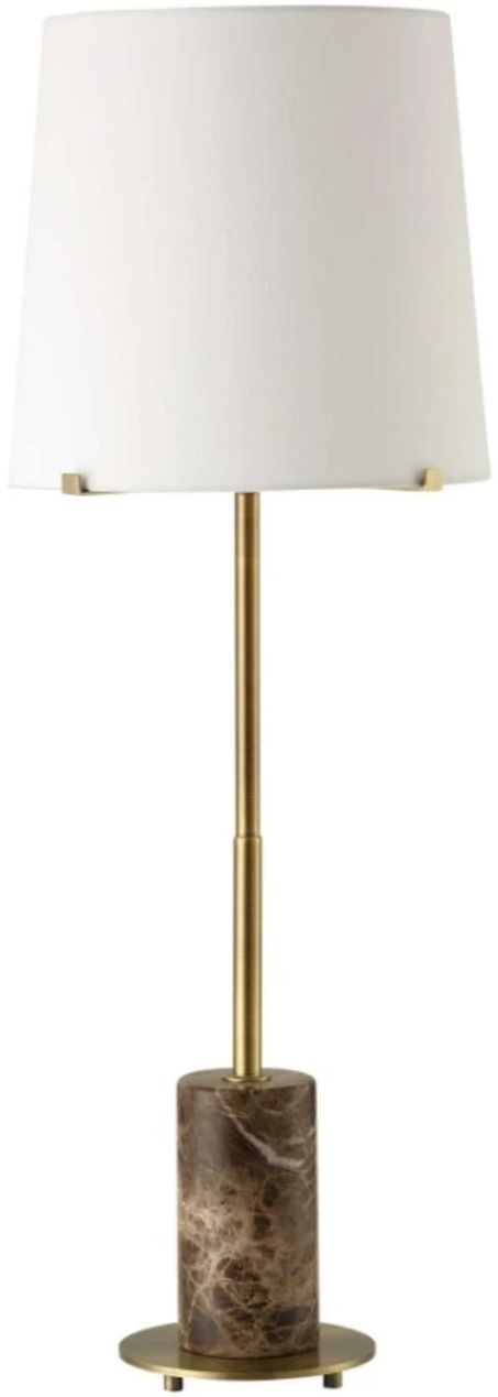 Uttermost® Sepia Antique Brass/Brown Buffet Lamp-0