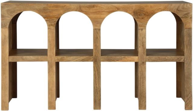Signature Design by Ashley® Luzmanacy Natural Brown Console Sofa Table-1