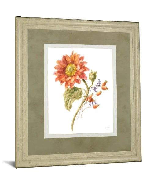 Classy Art Floursack Autumn II on White by Danhui Nai Wall Art-1