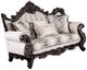 Furniture of America® Palencia Beige/Dark Cherry Loveseat-0