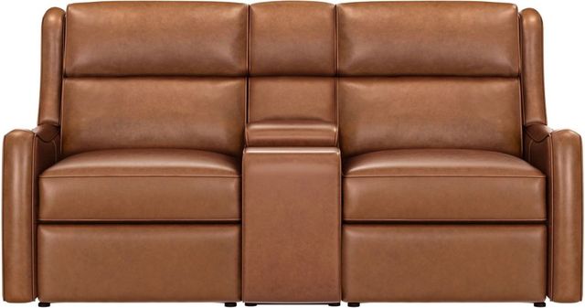 Parker House® Channing Renaissance Cinnamon Leather Power Reclining Loveseat with Console P3-2