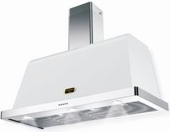 Lofra® Dolcevita 48" White Wall Mounted Range Hood