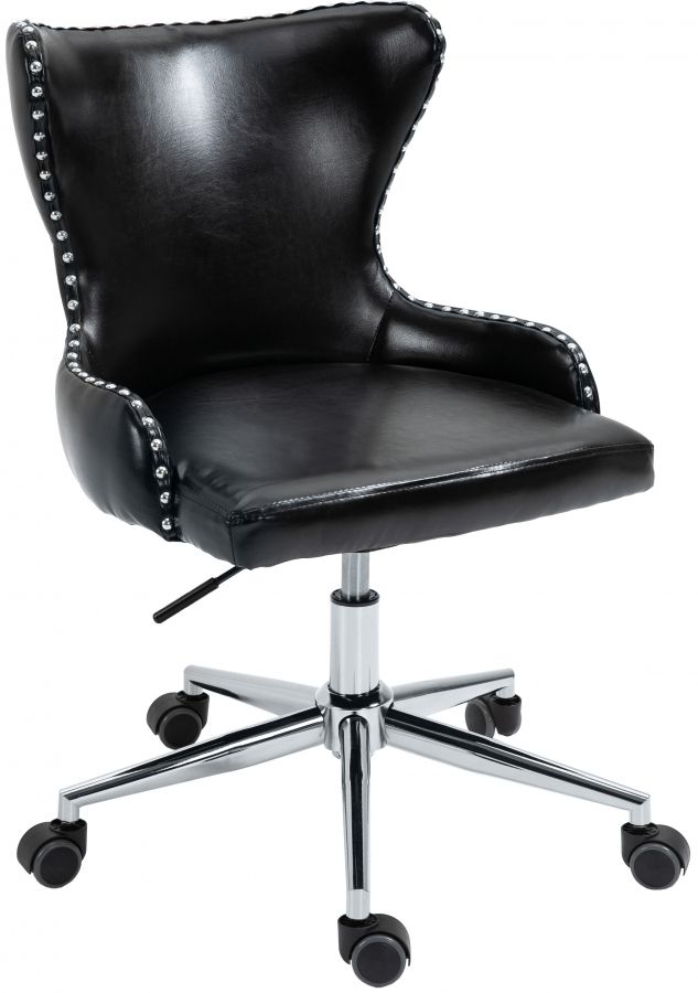 Meridian Furniture Hendrix Black Faux Leather Office Chair-0