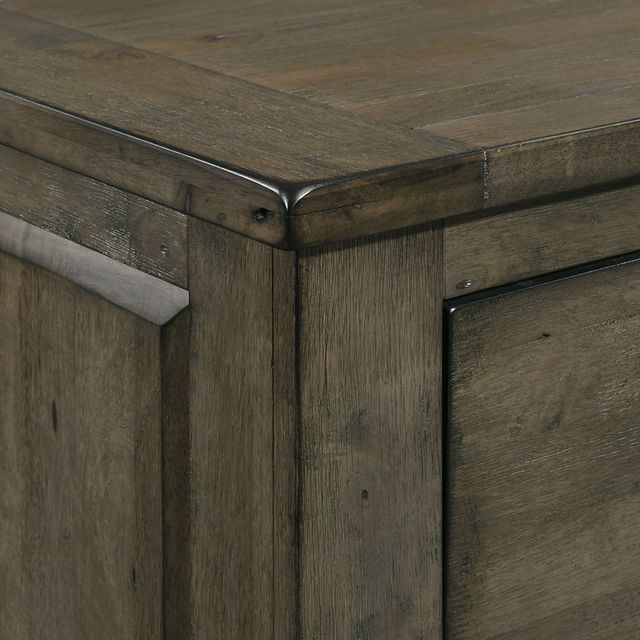 Elements International Maverick Antique Gray Nightstand-2