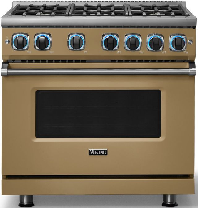 Viking® 7 Series 36" Golden Hour Pro Style Liquid Propane Gas Range-3