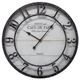 YHD Cafe De Paris Black/White Shiplap Wall Clock-0