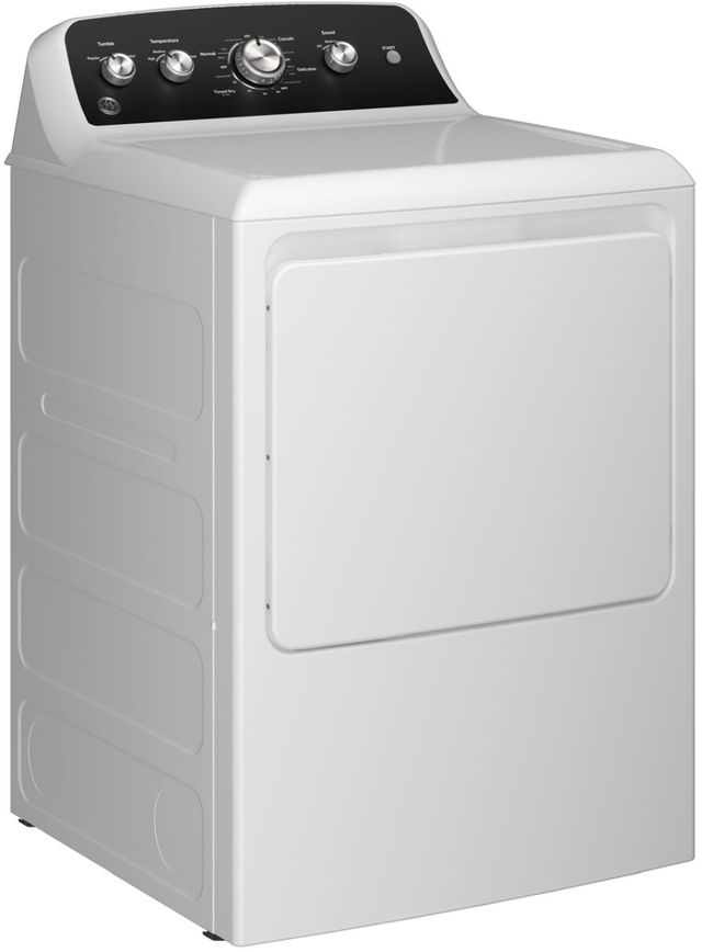 GE® 7.2 Cu. Ft. White Electric Dryer with Extended Tumble-2