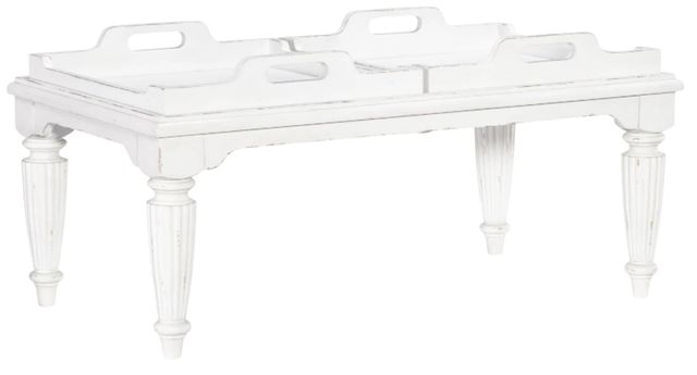 Legacy Classic Vintage Market Picket Fence 2-Tray Top Cocktail Table-0