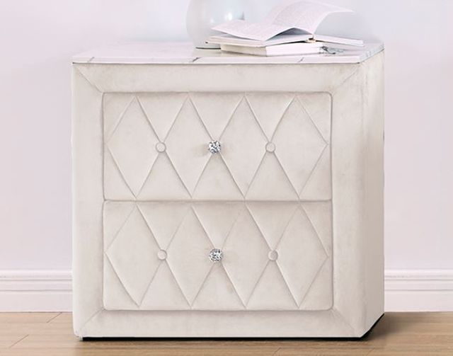 Crown Mark Annabelle Ivory Nightstand-1