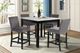 New Classic® Home Furnishings Celeste 5-Piece Black/Gray Counter Dining Set-1