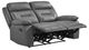 Homelegance® Laconia Dark Gray Double Manual Reclining Loveseat-4