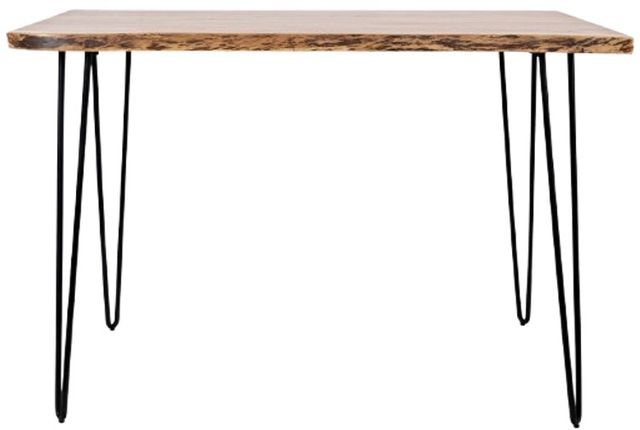 Jofran Inc. Nature's Edge Black/Natural Counter Dining Table with Black Base-2