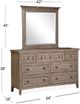 Magnussen Home® Paxton Place Dovetail Gray Dresser-2