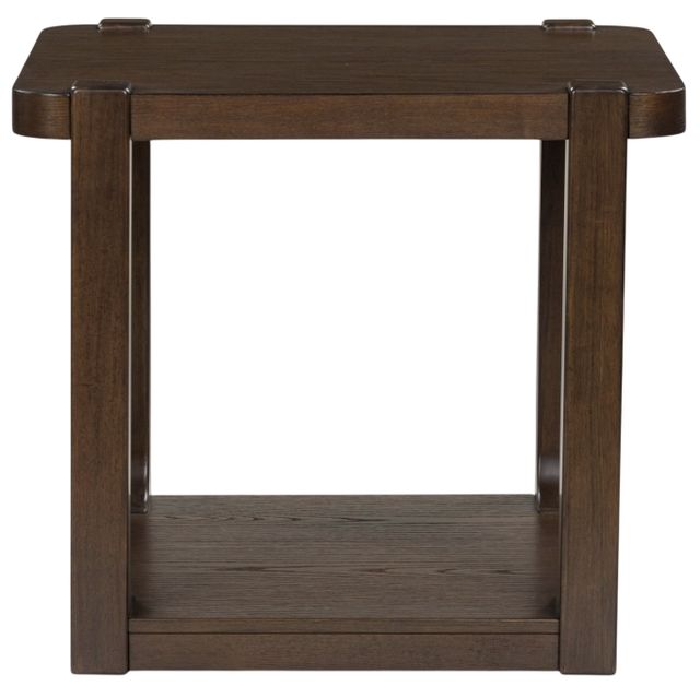 Signature Design by Ashley® Breckington Dark Brown Wood End Table-1