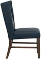 International Furniture Direct Forge Blue/Brown Leather Dining Side Chair-2