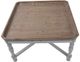A & B Home Alcott Natural Coffee Table with White Base -1
