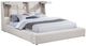 Coaster® Dreux Cream California King Upholstered Platform Panel Bed-1