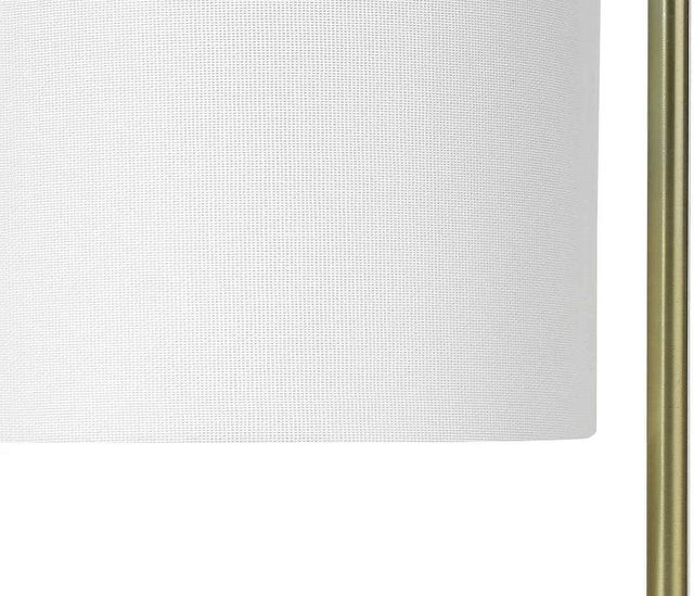 Monarch Specialties Inc. 20"H White Marble Table Lamp-1