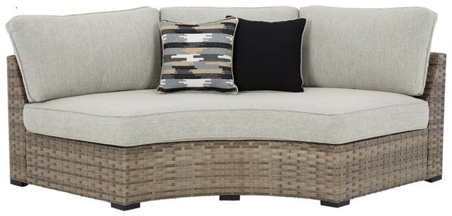Signature Design by Ashley® Calworth 9-Piece Beige Outdoor Sectional-1