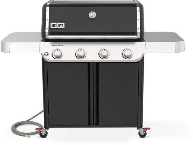 Weber® Genesis E-415 4-Burner Black Freestanding Natural Gas Grill-0