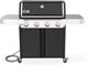 Weber® Genesis E-415 4-Burner Black Freestanding Natural Gas Grill-0
