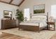 Riverside Furniture Calhoun Whiskey Oak King Upholstered Panel Bed-1