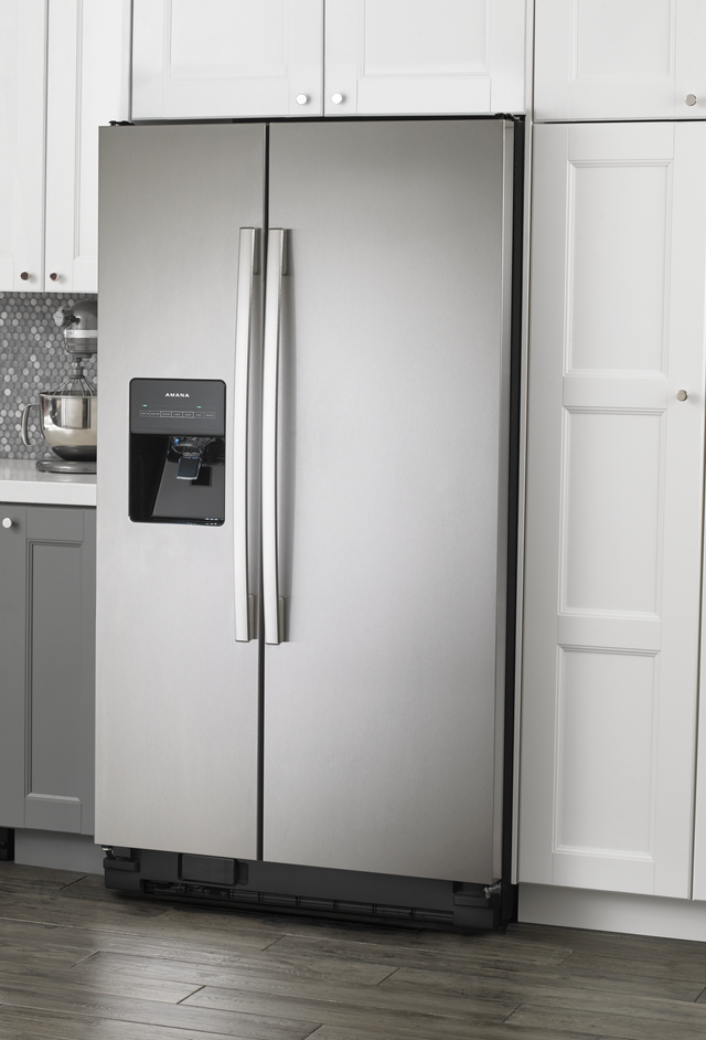 Amana® 24 Cu. Ft. Side-by-Side Refrigerator-Black On Stainless-4