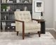 Homelegance® Crafton Beige/Espresso Accent Chair-1