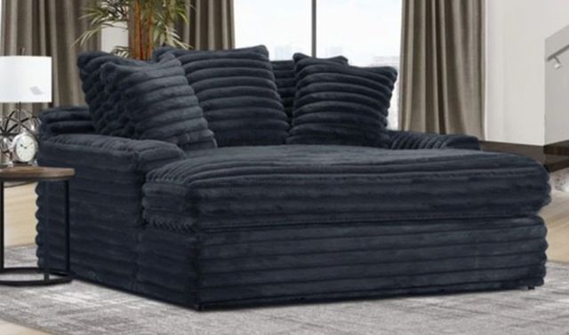 American Wholesale Furniture Jenna Onyx Mega Chaise-1