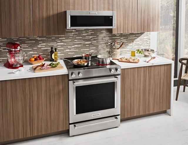 KitchenAid® 30" Stainless Steel Slide In Electric Range-5