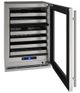 U-Line 5 Class 24" 5.1 Cu. Ft. Stainless Steel Wine Cooler-2