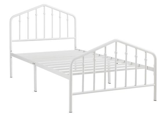 Signature Design by Ashley® Trentlore White Twin Metal Bed-2