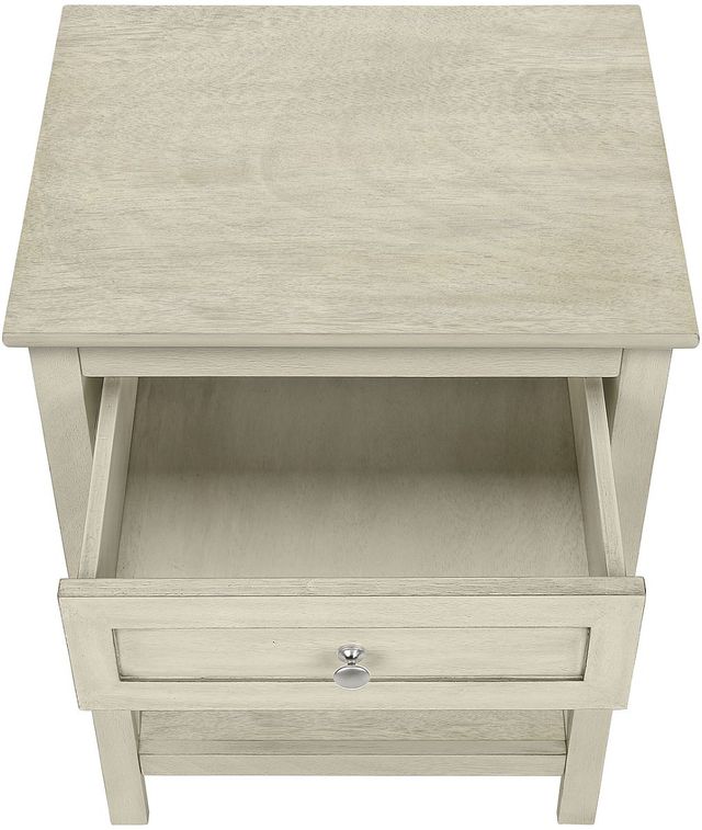 Monarch Specialties Inc. Antique White Veneer 2-Tier End Table-2