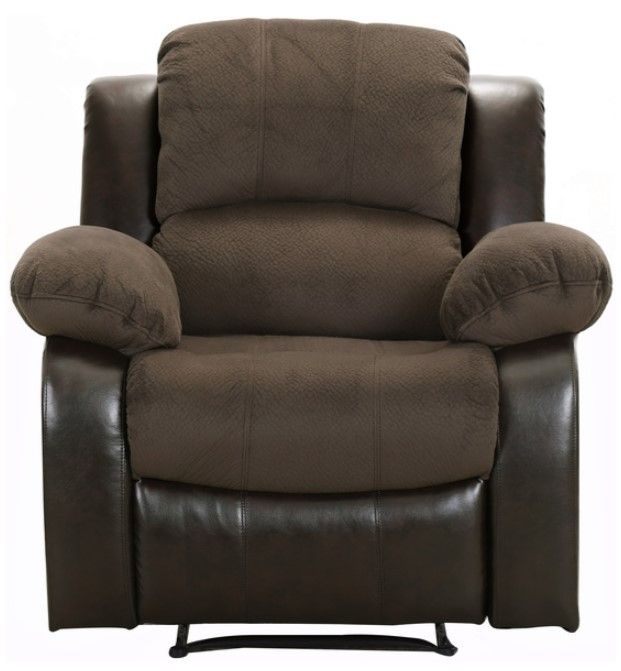 Homelegance® Cranley Chocolate Manual Recliner Chair-2