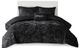 Olliix by Intelligent Design Felicia Black King/California King Velvet Comforter Set-0