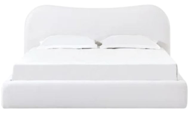 Modus Furniture Elena Vanilla California King Upholstered Panel Bed-2
