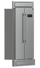 FORNO® Salerno 33" 15.6 Cu. Ft. Stainless Steel Built-In Side-by-Side Refrigerator-2