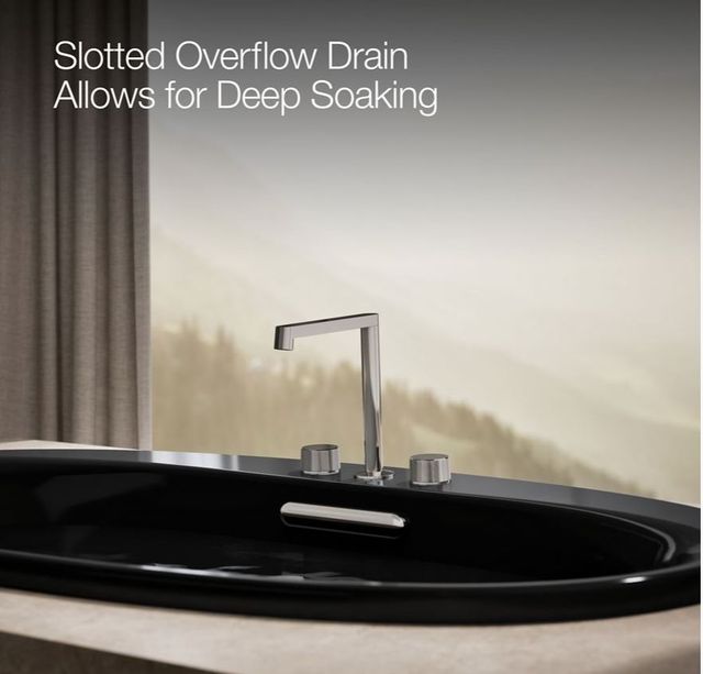 KOHLER® Underscore® Black 59.75" x 35.75" Drop-In/Undermount Bath-3