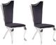 ACME Furniture Cyrene 2-Piece Black/Stainless Steel Side Chair-0
