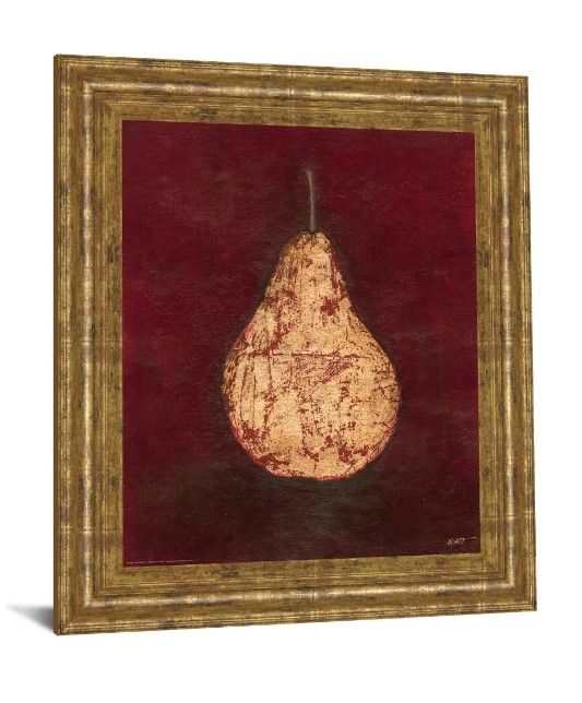 Classy Art Gold Pear by Norman Wyatt, Jr. Wall Art-1