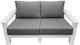 Enclover Hickory Slate/White Loveseat-0