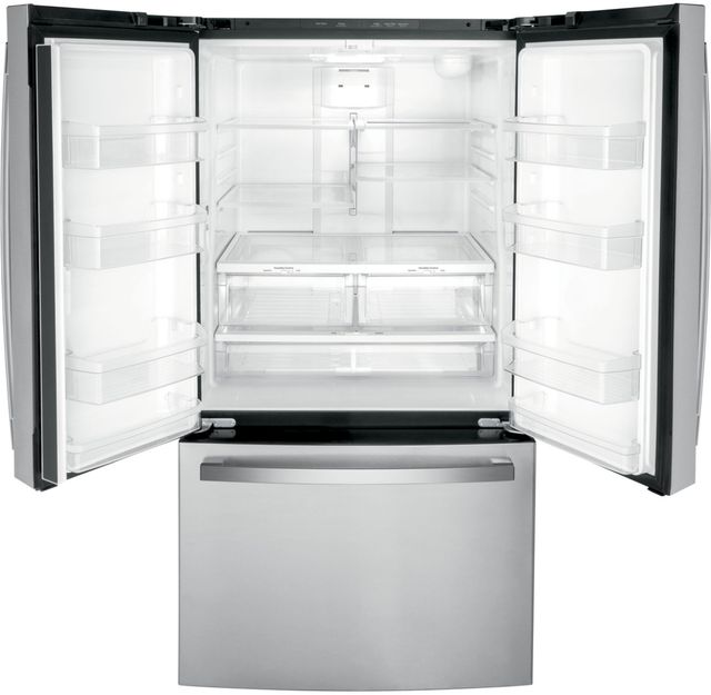 GE® 36" 21.9 Cu. Ft. Fingerprint Resistant Stainless Steel Counter Depth French Door Refrigerator-2