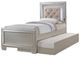 Elements International Platinum 4-Piece Champagne Youth Full Panel Bedroom Set-1