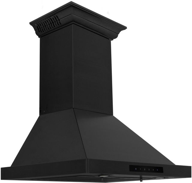 ZLINE 48" Black Stainless Steel Wall Mounted Range Hood-2