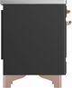 Ilve® Majestic III 36" Graphite Matte Pro Style Induction Range with Solid Door and Copper Trim-3