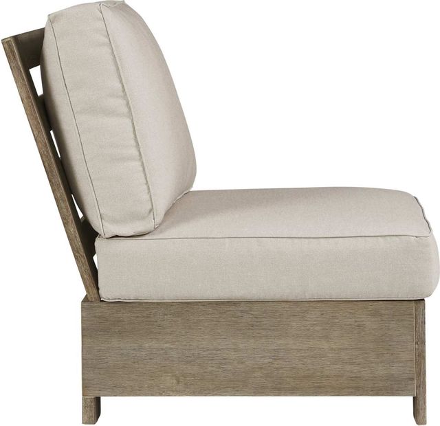 Signature Design by Ashley® Silo Point Brown Outdoor Armless Chair-2