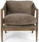 Magnolia Home by Joanna Gaines Hollis Velvet Taupe Accent Chair-1