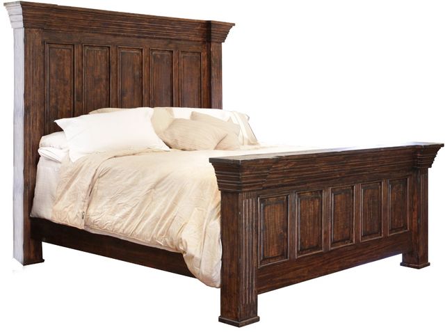 International Furniture Direct Terra Brown California King Panel Bed-0