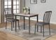 Nationwide Furniture Distributors Gray 3-Piece Dining Room Set-0
